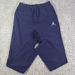 Vintage Jordan Woven Joggers Mens Medium Navy Blue Activewear Training Y2K Nylon